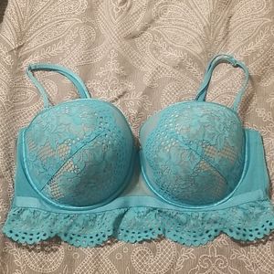 Turquoise Lace Bra